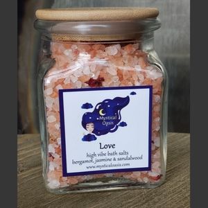Homemade Reiki Bath Salt - Manifest Love